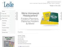 Tablet Screenshot of leslieco.com
